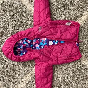 North face reversible puffer coat perrito size 2T